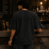 cozy cafe vibes with coffee art back