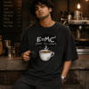 cozy cafe vibes with coffee art front