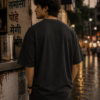 rainy evening at a street tea stall