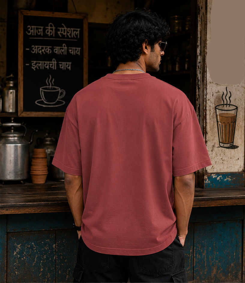 err 404 chai philosophy oversized t shirt