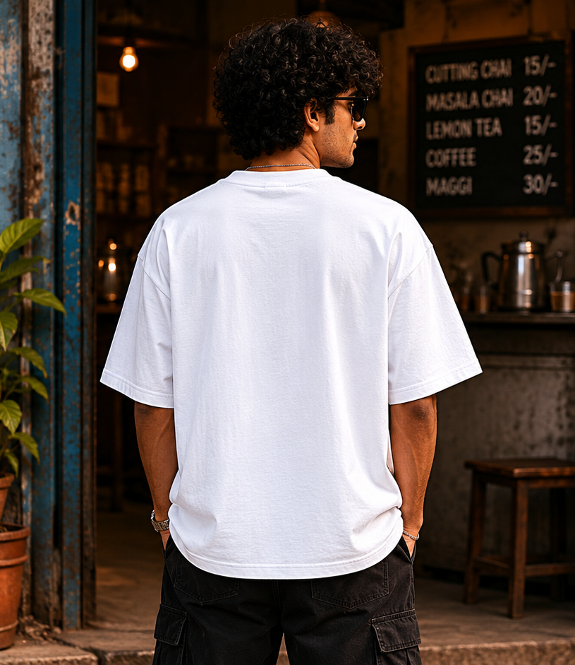 err 404 chai philosophy oversized t shirt